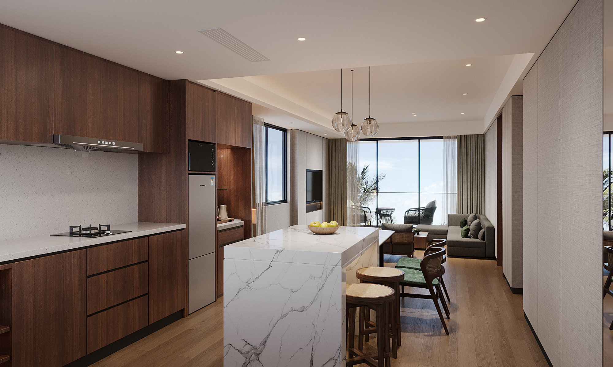 Nuku Loaloa Two Bedroom Apartment Kitchen